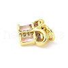 Brass Micro Pave Cubic Zirconia Pendants KK-Z101-02G-02-2