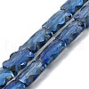 Electroplate Glass Beads Strands EGLA-L045-F-2