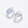 Transparent Spray Painted Glass Charms X-GLAA-R211-03-D05-2