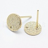 Brass Stud Earring Findings X-KK-F728-22G-NF-2