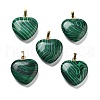 Synthetic Malachite Pendants G-G956-B14-G-1