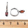 304 Stainless Steel Micro Pave Cubic Zirconia Hoop Earrings STAS-R004-04P-01-5