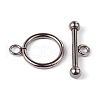 Non-Tarnish 304 Stainless Steel Ring Toggle Clasps X-STAS-L176-13P-2
