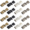 SUNNYCLUE 24Pcs 4 Colors Alloy Snap Lock Clasps for Jewelry Making FIND-SC0009-43-1