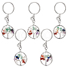 Wire Wrapped Natural & Synthetic Mixed Stone Pendants KEYC-AB00079-1