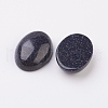 Synthetic Blue Goldstone Flat Back Cabochons G-G741-18x25mm-09-2