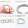 Gorgecraft 12Pcs Alloy Spring Gate Rings FIND-GF0007-10C-6