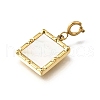 Rectangle 304 Stainless Steel Pendant Decorations STAS-H202-36G-2