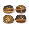 4Pcs 4 Styles Natural Tiger Eye Display Decorations G-F786-02C-06-1