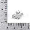 Brass Micro Pave Cubic Zirconia and Glass Pendants KK-F892-47P-4