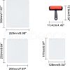 SUPERFINDINGS 4Pcs 4 style Flat Rectangle Acrylic Board DIY-FH0002-97-4