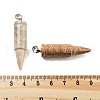Natural & Synthetic Mixed Gemstone Pointed Pendants G-A231-03-4