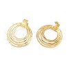 Ion Plating(IP) 304 Stainless Steel Multi-Layer Wire Ring Stud Earrings for Women EJEW-Z068-21G-2