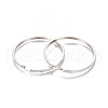 304 Stainless Steel Big Hoop Earrings EJEW-L232-036H-P-2