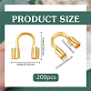   200Pcs Brass Wire Guardian and Protectors KK-PH0010-71-2