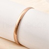 304 Stainless Steel Plain Bangles for Women BJEW-V004-02B-RG-3