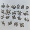 40Pcs 20 Styles Tibetan Style Alloy Pendant Decorations HJEW-AB00257-1