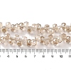 Pearl Luster Plated Electroplate Beads Strands EGLA-H104-09A-PL04-4