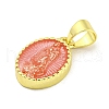 Rack Plating Brass Enamel Pendants KK-B091-15D-2