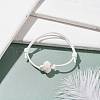 Natural Lava Rock Beaded Cord Bracelet BJEW-JB07681-01-2