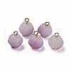 Two Tone Spray Painted Glass Pendants GLAA-Q092-05B-1