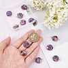Fingerinspire 12Pcs 2 Style Natural Imperial Jasper Connector Charms FIND-FG0001-54-3