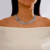Alloy Mesh Chain Choker Necklaces for Women FS-WGFCB03-04-1