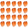 Autumn Theme Two-Tone Transparent Glass Charms GLAA-YW0001-53C-1
