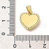 Brass Micro Pave Clear Cubic Zirconia Pendents KK-R212-12G-01-3
