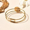 Mother's Day 304 Stainless Steel Bangles BJEW-R014-03G-3