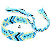 Cotton Braided Rhombus Pattern Cord Bracelet FIND-PW0013-003A-04-1