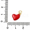 Brass Enamel Charms KK-P303-13A-G-3