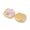 304 Stainless Steel Enamel Pendants STAS-U057-11G-B-2