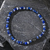 Natural Sodalite Column Beads Stretch Bracelets for Men FL9976-3