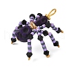 Halloween Theme Dyed Synthetic Turquoise & Glass Seed Beads Pendants PALLOY-MZ00774-06-4