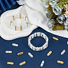 Beebeecraft 180Pcs 2 Colors 3-Hole Iron Grade A Rhinestone Bridge Spacers RB-BBC0001-03-4