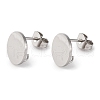 304 Stainless Steel Stud Earring Findings STAS-D371-02P-04-1