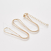 Brass Square Snake Chain Necklace Making X-MAK-T006-10A-KC-1