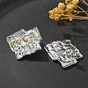 304 Stainless Steel Stud Earrings for Women STAS-Z117-02GP-3