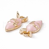 Alloy Enamel Pendants PALLOY-P287-12G-03-3
