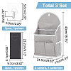 WADORN 3 Sets 3 Style Linen Bedside Caddy for Student Dorm AJEW-WR0001-84-2