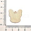 Animal Puppy Alloy Enamel Pendants FIND-V001-03G-03-3