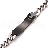 Crystal Rhinestone Rectangle & Cross Link Bracelet STAS-E160-30EBP-4