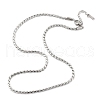 304 Stainless Steel Rope Chain Necklaces for Women NJEW-Q026-02P-2