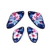 Transparent Epoxy Resin Pendants RESI-T057-33C-2