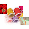 GOMAKERER 10 Rolls 10 Colors Polyester Braided Cords OCOR-GO0001-02-6