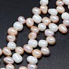 Natural Cultured Freshwater Pearl Beads Strands PEAR-G004-03F-01-1