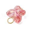 Transparent Acrylic Beads with Iron Flat Head Pins Pendants PALLOY-JF03597-5