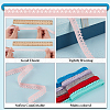 BENECREAT 30 Yards 10 Colors Polyester Elastic Flower Lace Ribbons OCOR-BC0006-76-4