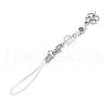 Tibetan Style Alloy with Glass Mobile Straps HJEW-JM02312-4
